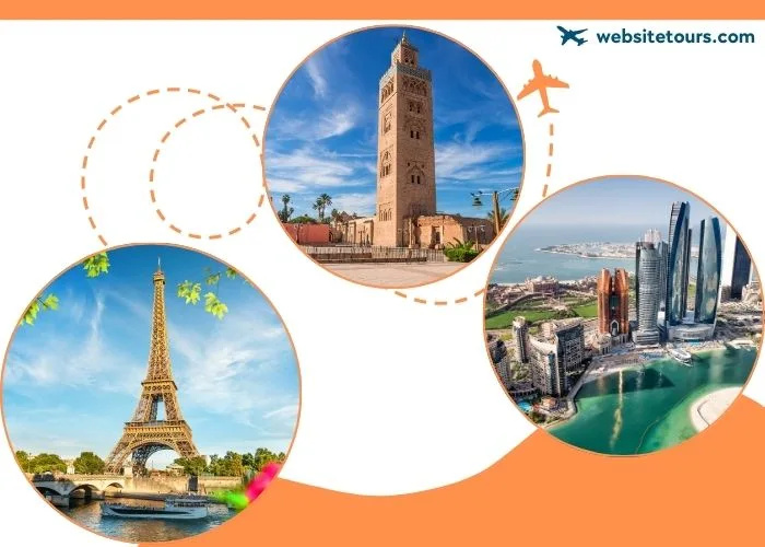 Top Travel Destinations and City Tours Top travel destinations including Paris, Marrakech and Abu Dhabi city tours